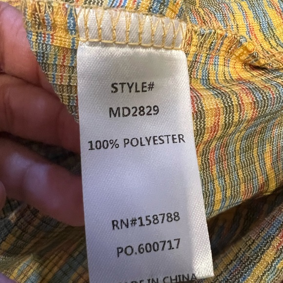 Mable multi colour cut out long sleeve dress with shiny buttons - Picture 5 of 10